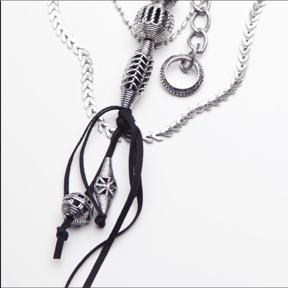 Free People Stormy Skies Tribal Necklace - Picture 2 of 6